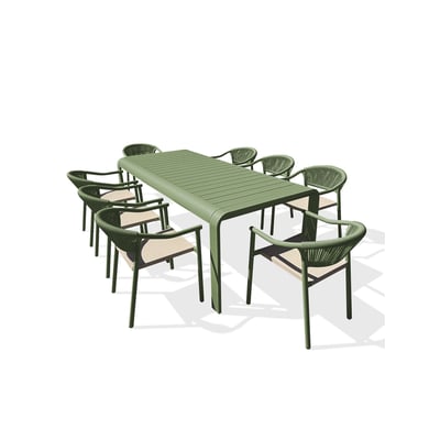 Ensemble repas de jardin en aluminium  HANOI DCB GARDEN