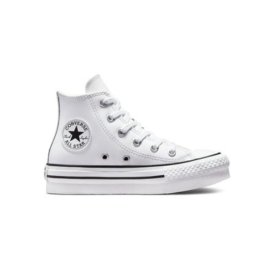 Converse cuir blanche enfant La Redoute