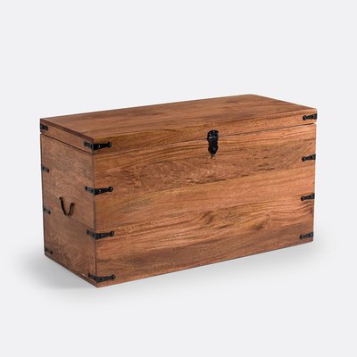 Koffer in massief mangohout XL, Mang LA REDOUTE INTERIEURS