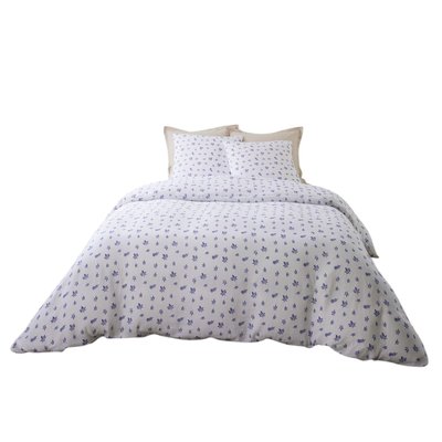 Housse de couette + taies gaze de coton Loucas EDEN