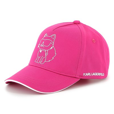 Casquette ajustable en coton KARL LAGERFELD KIDS