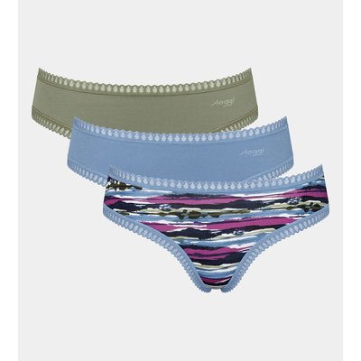 Pack of 3 Go Crush Hipsters in Cotton SLOGGI