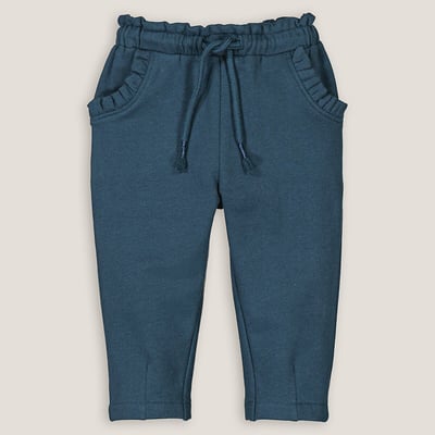 Pantalon de jogging en molleton, détails volantés LA REDOUTE COLLECTIONS