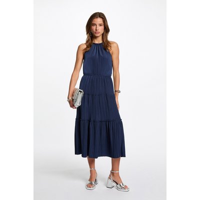 Robe midi droite satin MORGAN