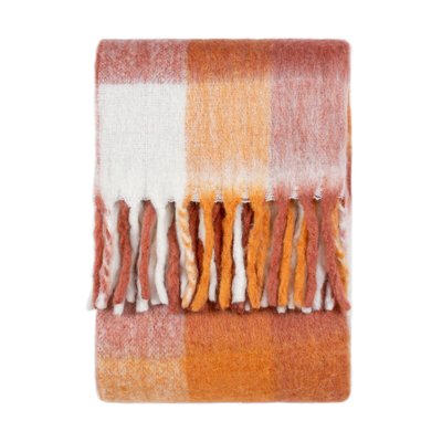 Juno Faux Mohair Check Throw FURN.