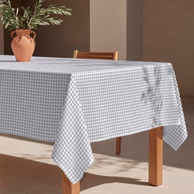 Nappe anti-taches Medina gris - 100% coton - NAF NAF HOME