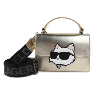 Sac à main en tissu à grain fin et enduit KARL LAGERFELD KIDS