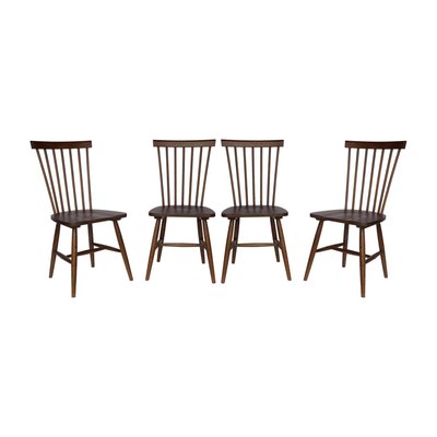 Chaise à barreaux bois d'hévéa (lot de 4) ROMIE SWEEEK