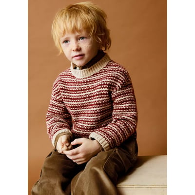 Pull maille oversize bicolore MANGO BABY