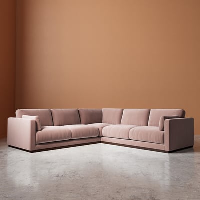 Alesund Crushed Velvet Corner Sofa SWOON