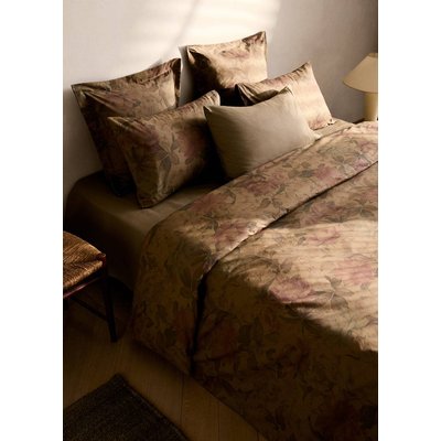Housse de couette percale de coton imprimé fleuri multicolore lit 180/200 cm MANGO HOME