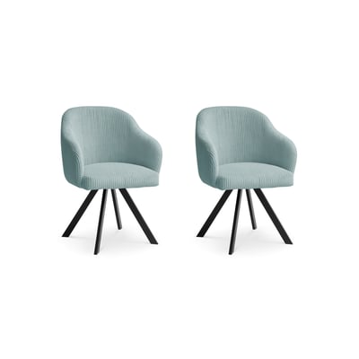 Lot de 2 chaises velours côtelé, SOPHIE BOBOCHIC