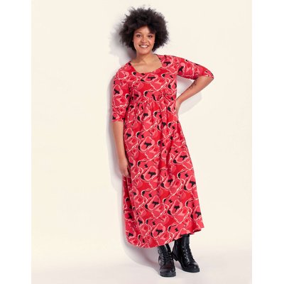 Robe longue imprimée évasée fluide TALA LA FIANCÉE