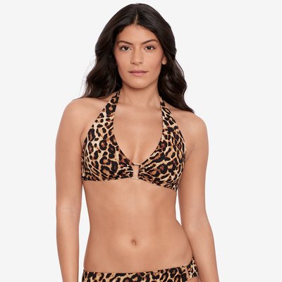 Bikini-Oberteil mit Leo-Printmuster LAUREN RALPH LAUREN