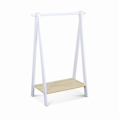 Penderie enfant effet bois avec portant TOBIAS SWEEEK