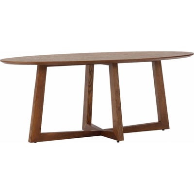 Table à manger ovale en placage de frêne RECOLLECTION