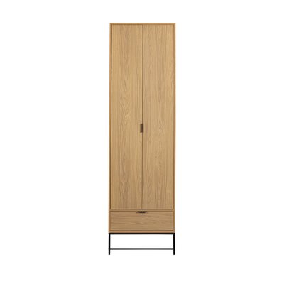Armoire 2 portes 1 tiroir en bois H210cm - SILAS WOOOD