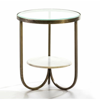 Table d'appoint marbre moderne apricano RECOLLECTION