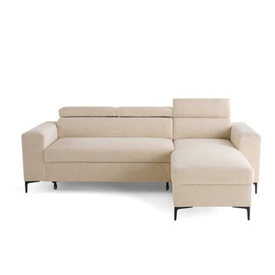 Canapé d'Angle Convertible en Velours côtelé 4 places - CEYLAN LISA DESIGN