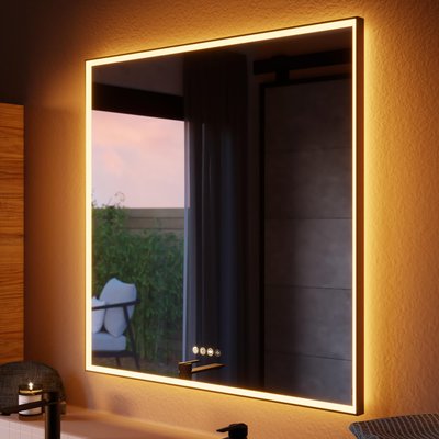Miroir avec lumières intégrées en verre NEO FRAME SENSEA