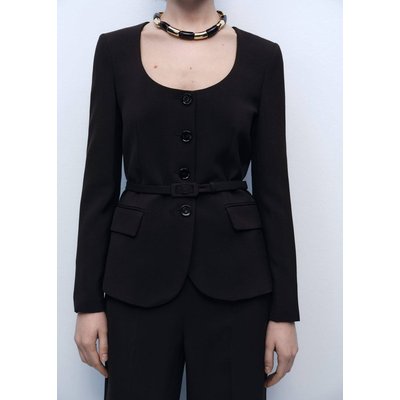 Blazer costume ceinture MANGO