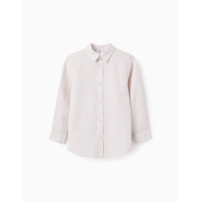 Chemise en Coton Texturé 'Cérémonie' 'Brothers & Sisters' ZIPPY