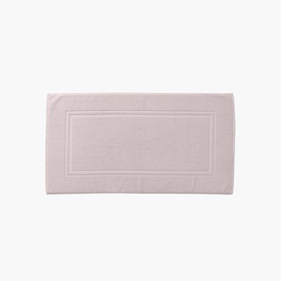 Tapis de bain coton LOLA II CARRE BLANC