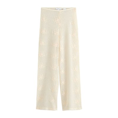 Pantalon large en maille à fleurs NEXT