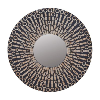Miroir rond en nacre D.100 cm - KEY SIGNATURE