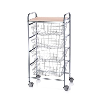 Desserte de cuisine, 4 paniers de grande capacité, BEECH DON HIERRO