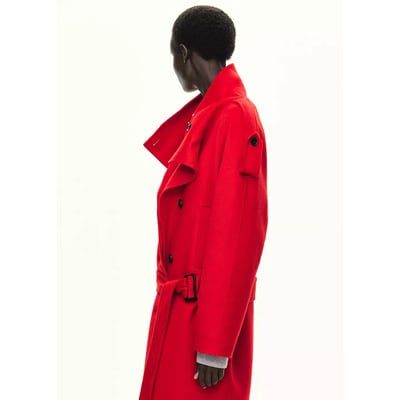 Manteau laine ceinture MANGO