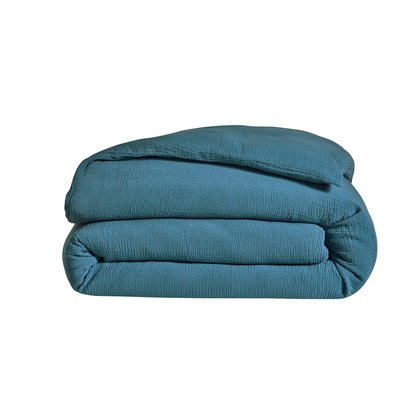 Housse de couette gaze de coton - COSY BLANC DES VOSGES