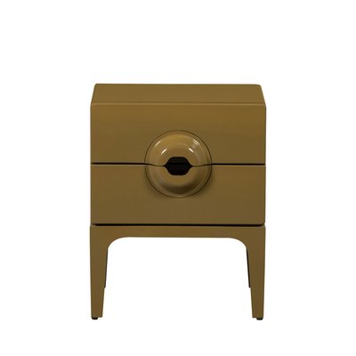 Table de chevet 2 tiroirs en bois et métal - Merge WOOOD