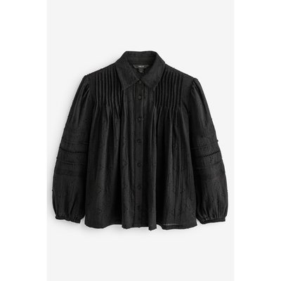 Chemise à manches longues et liseré dentelle NEXT