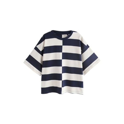 T-shirt ras du cou oversize en tissu épais NEXT