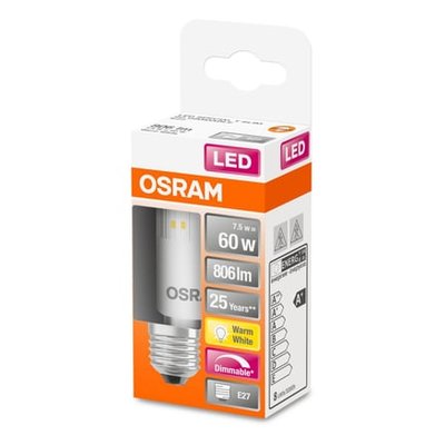 Ampoule Led Mini Tube T E27 7.5w=60 Chaud Dimmable OSRAM
