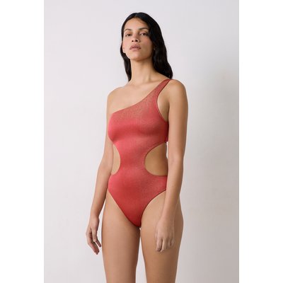 Maillot de bain 1 pièce découpe côte irisé LUMINEUX ETAM