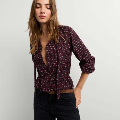 Blouse Fluide À Imprimé Ikat PEPE JEANS