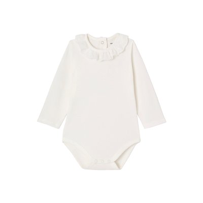 Body avec col en broderie anglaise manches longues VERTBAUDET