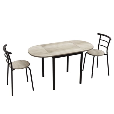 Ensemble de table à manger MDF Chêne HOMCOM