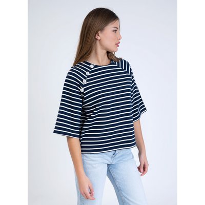 SWEAT MARINIERE BOUTONS BIJOUX AMIDALA AN'GE