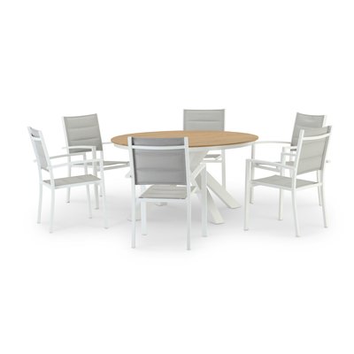 Salon de jardin, 6 chaises, OSAKA & TOKYO DEFORA HOME