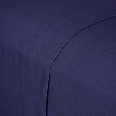 Drap plat uni, percale de coton, 100% coton bio GOTS MONOPRIX
