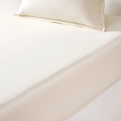 Drap housse pour lit articulé en percale de coton vert, ALCOVE OLIVIER DESFORGES