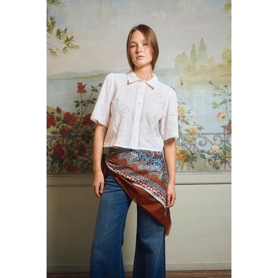 Chemise en coton, broderies ajourées MOLLY BRACKEN
