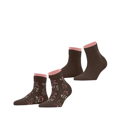 Chaussettes courtes Soft Blooms 2-Pack Opaque ESPRIT