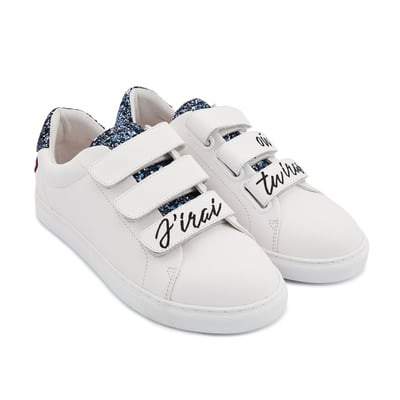 Baskets En Cuir Edith J'irai Ou Tu Iras BONS BAISERS