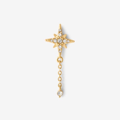 Piercing helix/tragus étoile et chaine en acier chirurgical BALABOOSTE