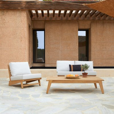 Salon de jardin en teck massif 3 places OLIA TIKAMOON