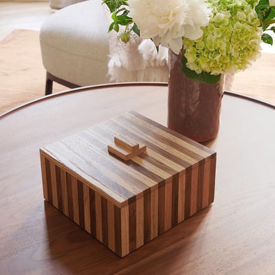 Coelho Oak/Walnut Stationery Box AM.PM